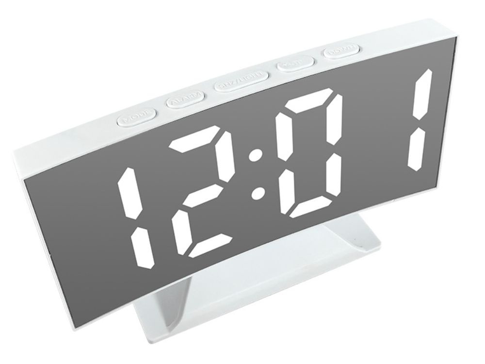 Elektroninis led laikrodis-žadintuvas su veidrodžio funkcija 1
