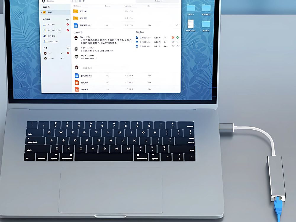 Usb ethernet adapteris