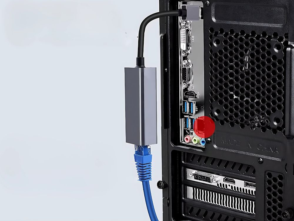 Usb ethernet adapteris