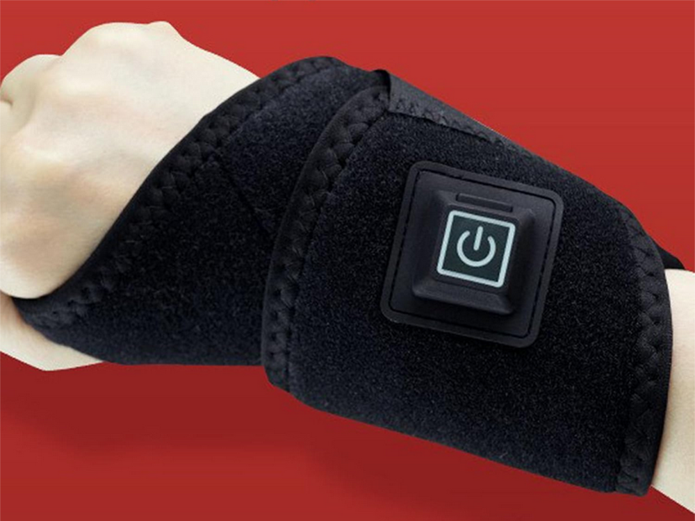 Šildantis riešo įtvaras su usb-c, 3 šilumos lygiai