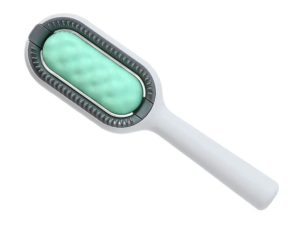 Silikoninis šukavimo šepetys gyvūnams 3-in-1, 19 cm