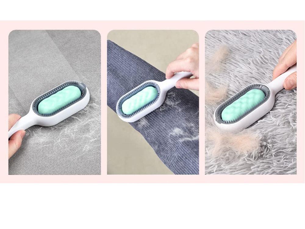 Silikoninis šukavimo šepetys gyvūnams 3-in-1, 19 cm