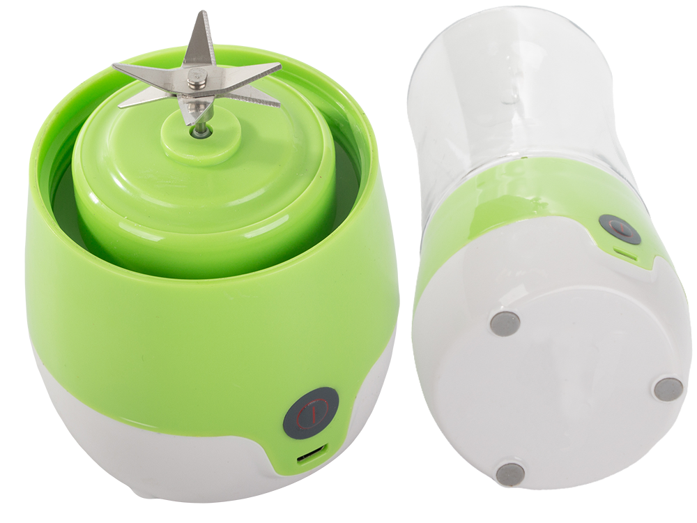 Nešiojamas usb trintuvas kokteiliams 350ml, 35w, žalias