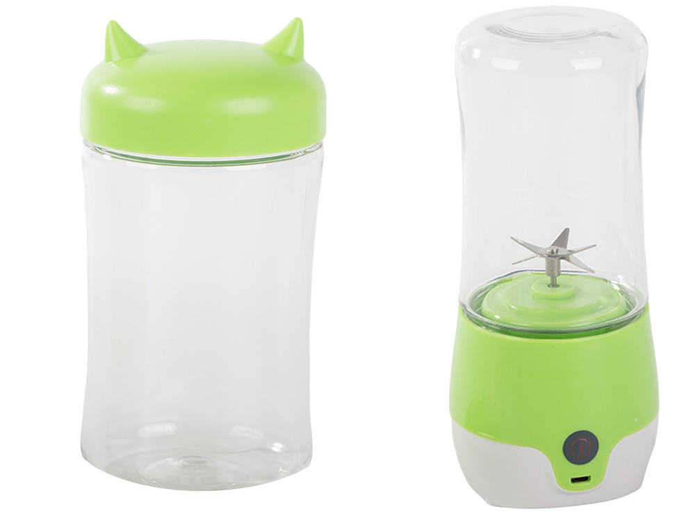 Nešiojamas usb trintuvas kokteiliams 350ml, 35w, žalias