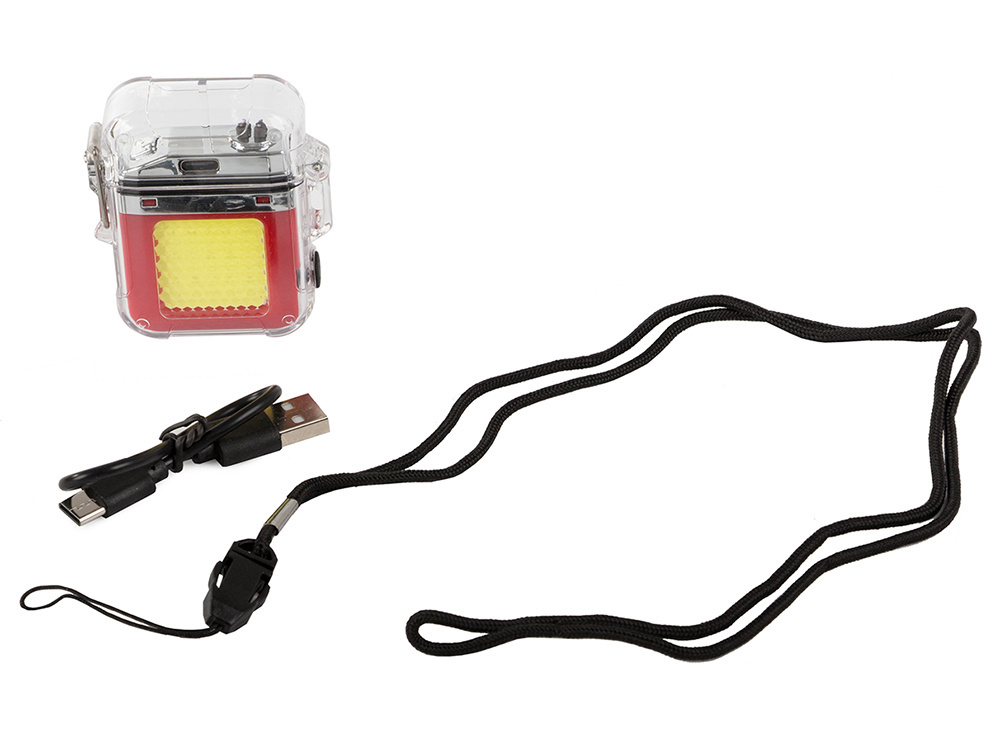 Plazminis žiebtuvėlis su led lempute ir usb įkrovimu