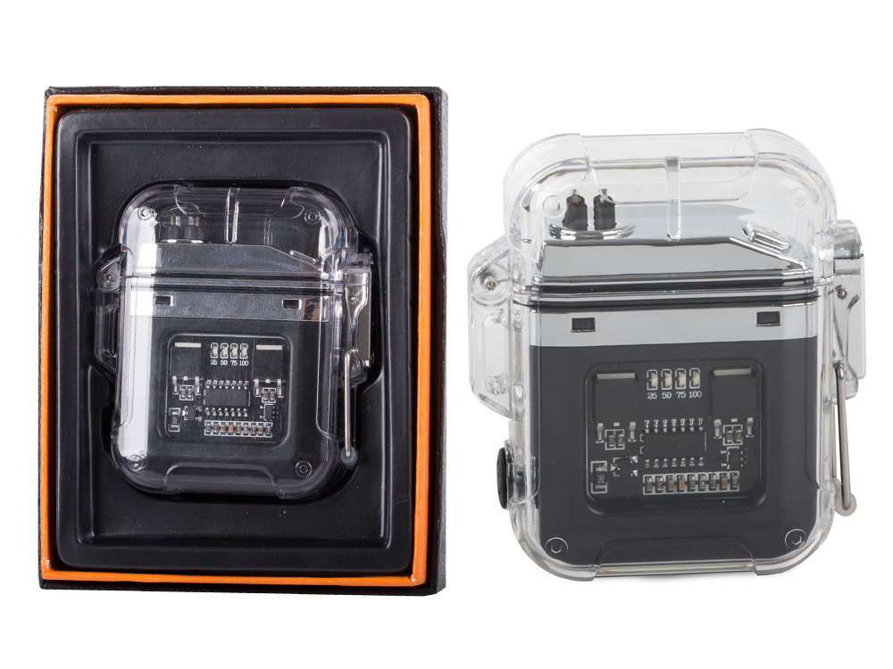 Plazminis žiebtuvėlis su led lempute ir usb įkrovimu