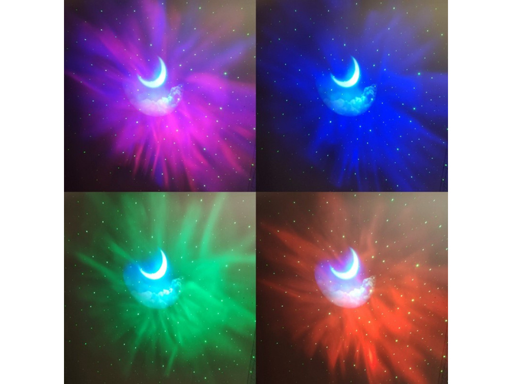 Žvaigždžių projektorius astronautas su nuotolinio valdymo pulteliu