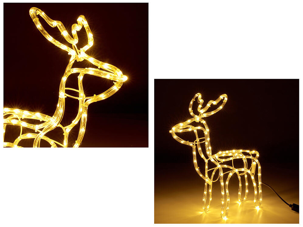 Šviečiantis elnias su judančia galva 216 led 80x93x41 cm
