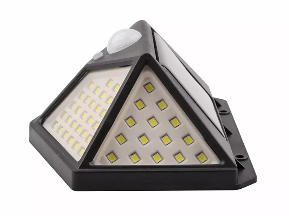 Saulės lempa 100 led su judesio ir prietemos jutikliais