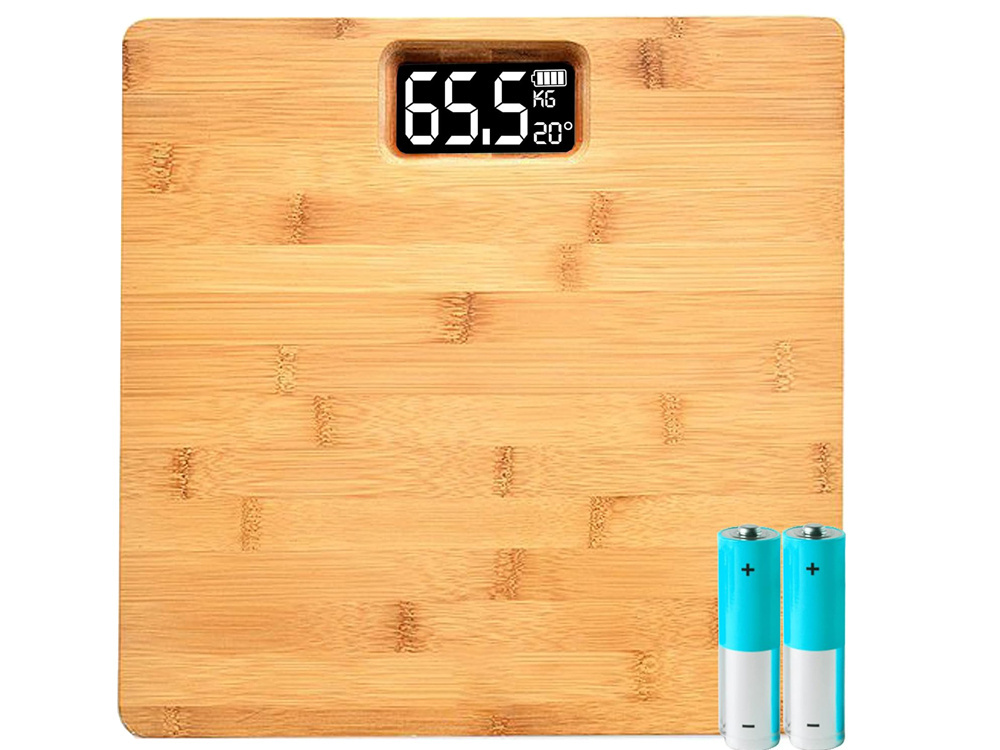Elektroninės bambukinės vonios svarstyklės su lcd ekranu, 180 kg