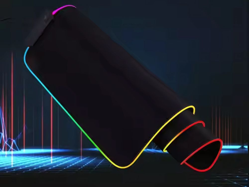 Žaidimų kilimėlis su rgb apšvietimu, 80x30 cm