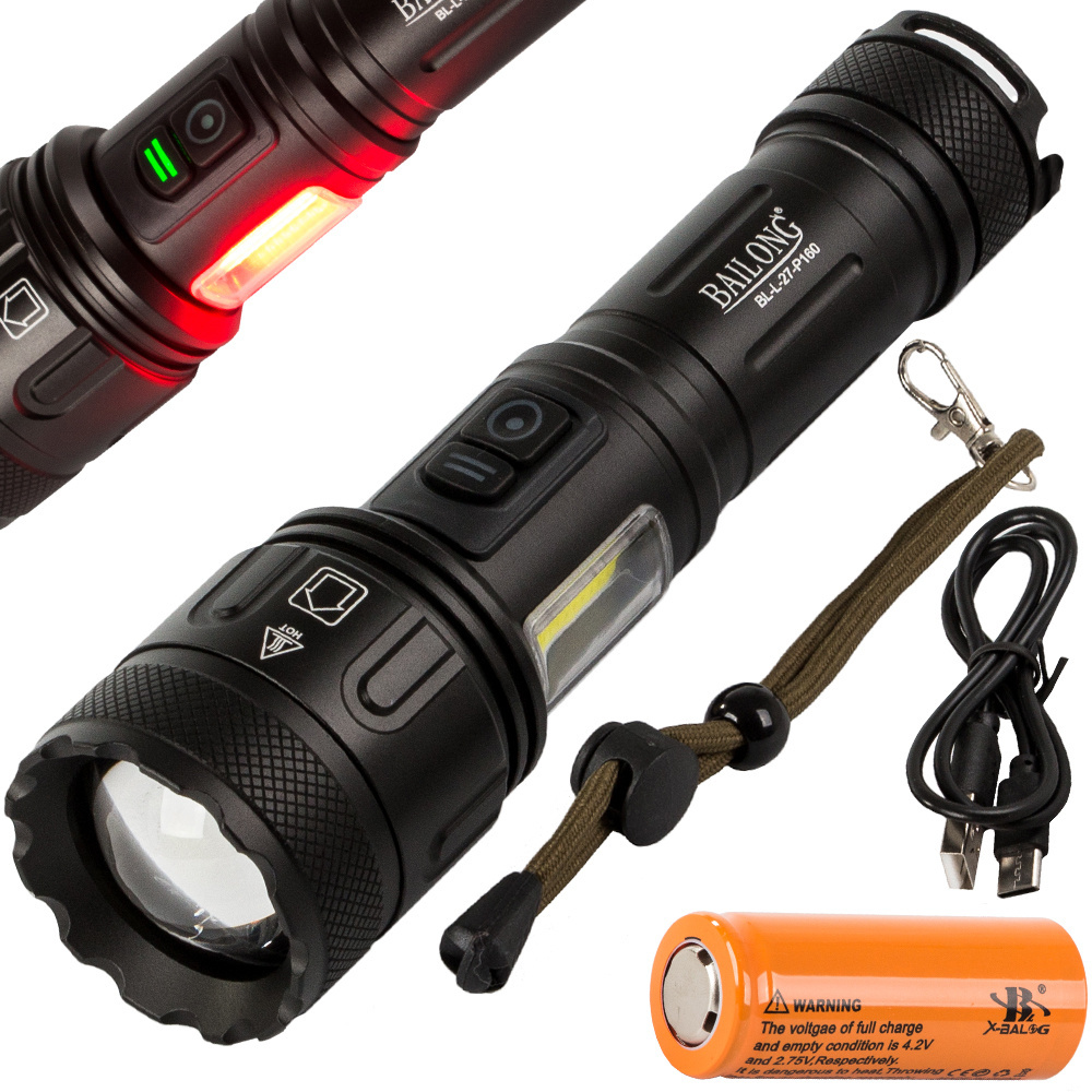 Žibintuvėlis bailong l-27 su led cree xhp160