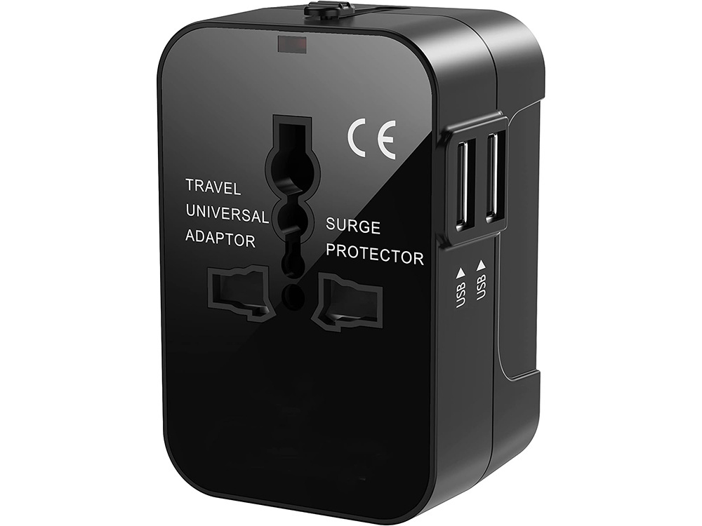 Universalus adapteris su 2 usb jungtimis