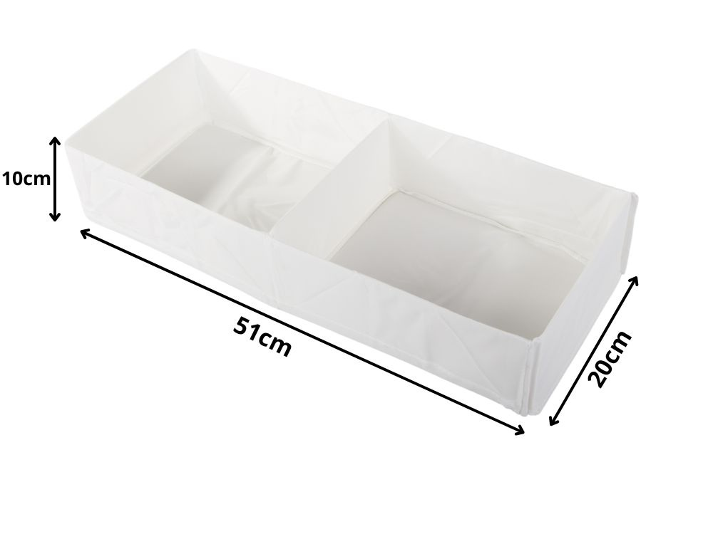 Poliesterinis tekstilės dėklas su dviem skyreliais 51x20x10 cm