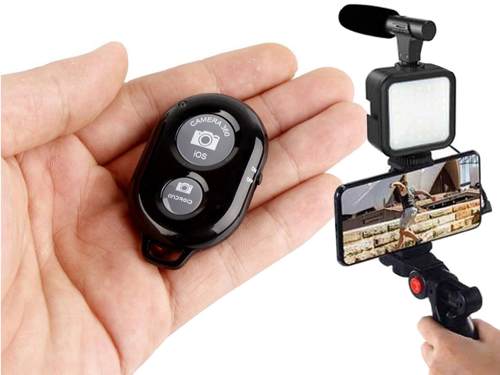 Filmavimo rinkinys su stovu ir mikrofonu ay49