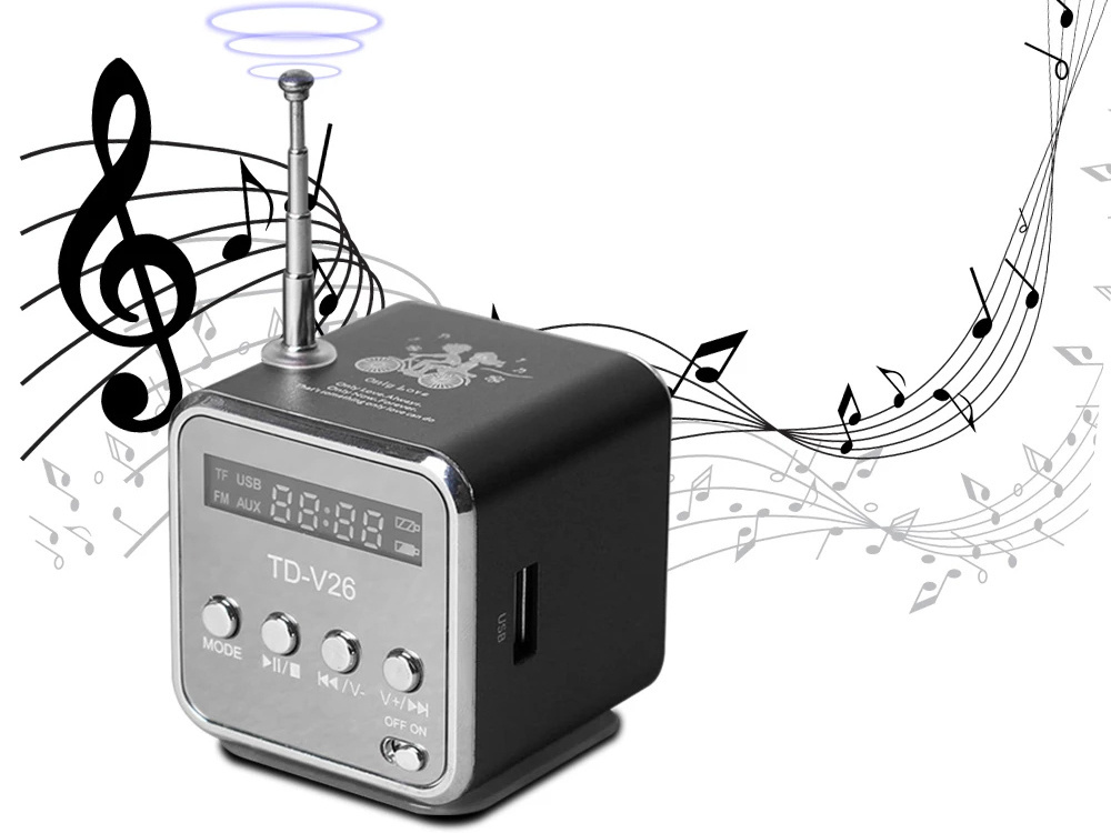 Belaidis nešiojamas garsiakalbis su fm radiju ir led apšvietimu, bluetooth 5.0, juodas