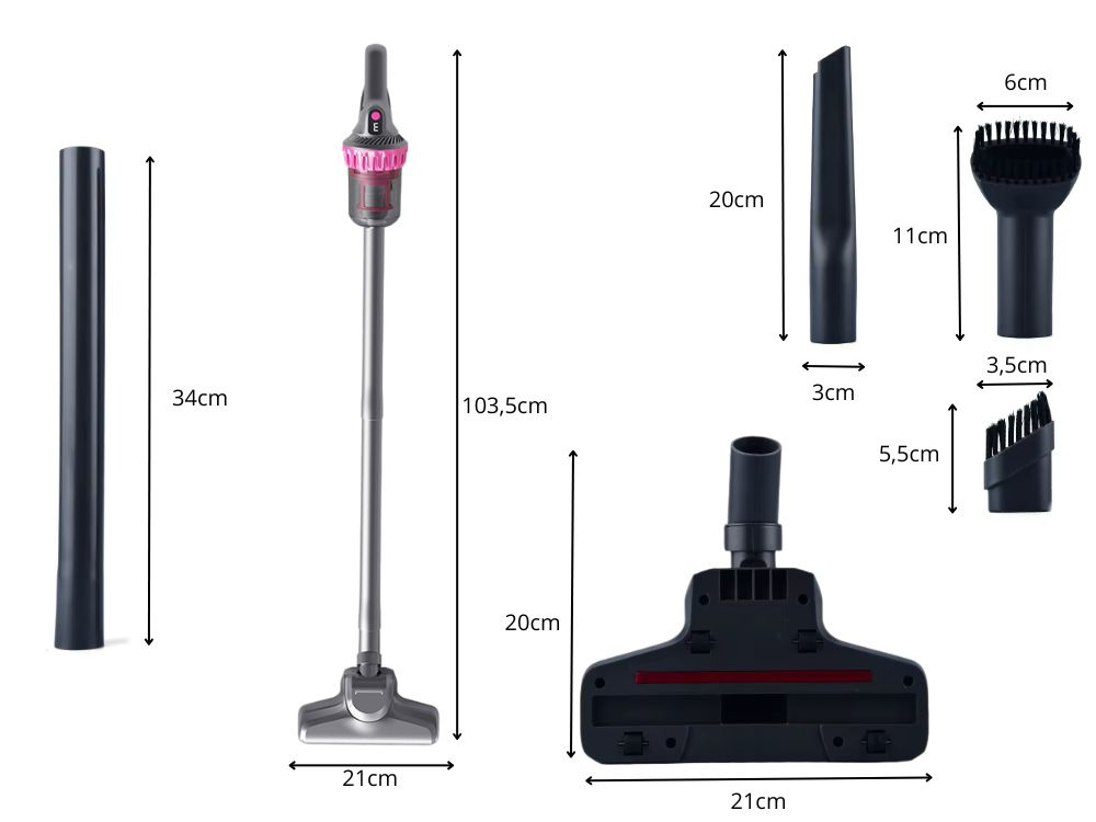 Vertikalus belaidis dulkių siurblys 2in1 100w su hepa filtru 1