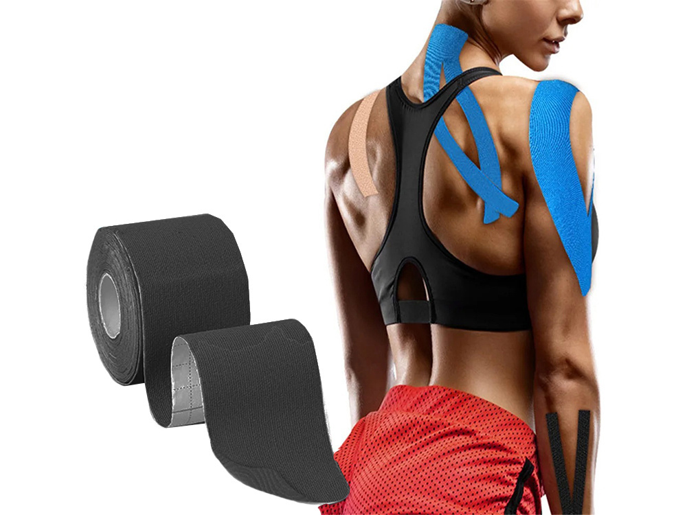 Kineziologinė juosta 5 cm x 5 m, juoda