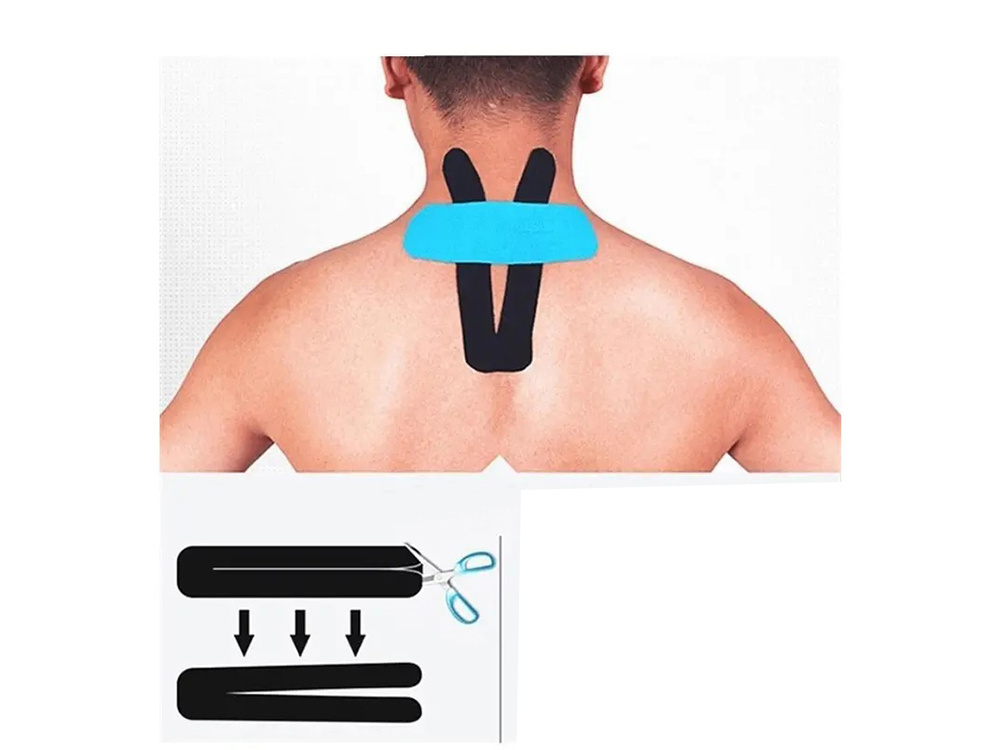 Kineziologinė juosta 5 cm x 5 m, juoda 3