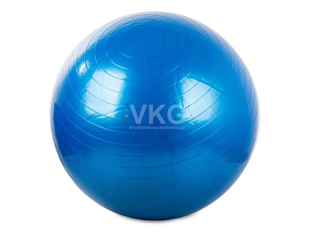 Gimnastikos kamuolys su pompa 65 cm, mėlynas