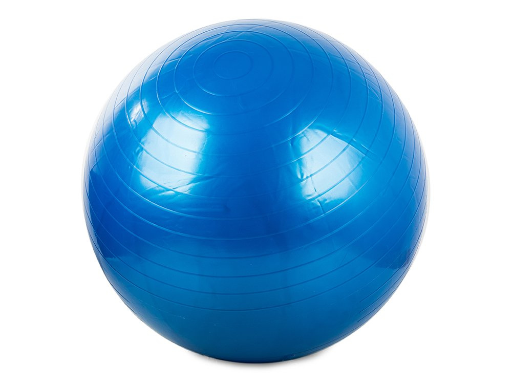 Gimnastikos kamuolys su pompa 65 cm, mėlynas