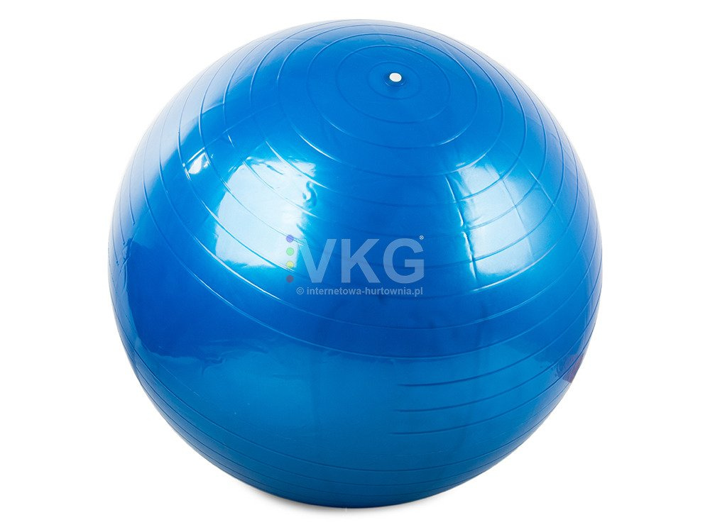 Gimnastikos kamuolys su pompa 65 cm, mėlynas