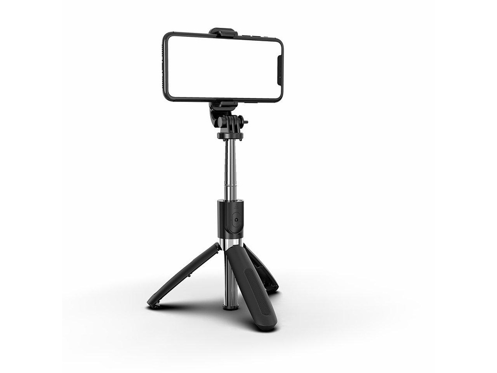 Selfie-stick su trikoju ir bluetooth nuotolinio valdymo pultu
