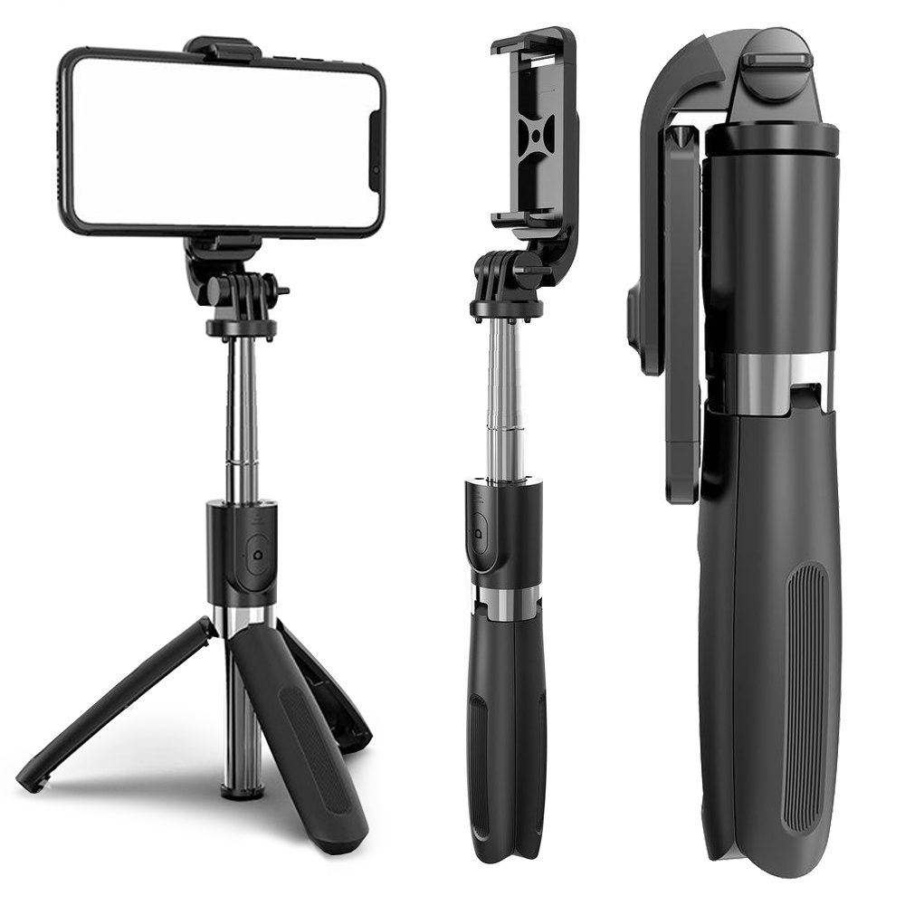 Selfie-stick su trikoju ir bluetooth nuotolinio valdymo pultu