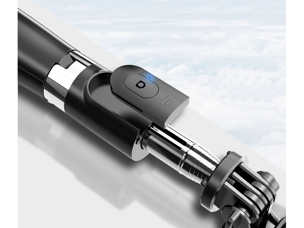 Selfie-stick su trikoju ir bluetooth nuotolinio valdymo pultu