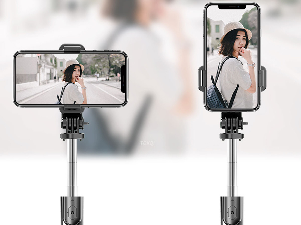 Selfie-stick su trikoju ir bluetooth nuotolinio valdymo pultu