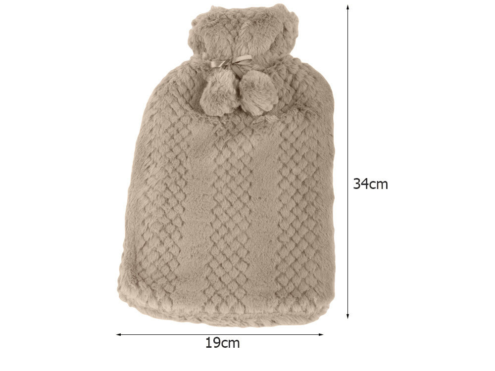Termoforas su užvalkalu, 2 l, rudas