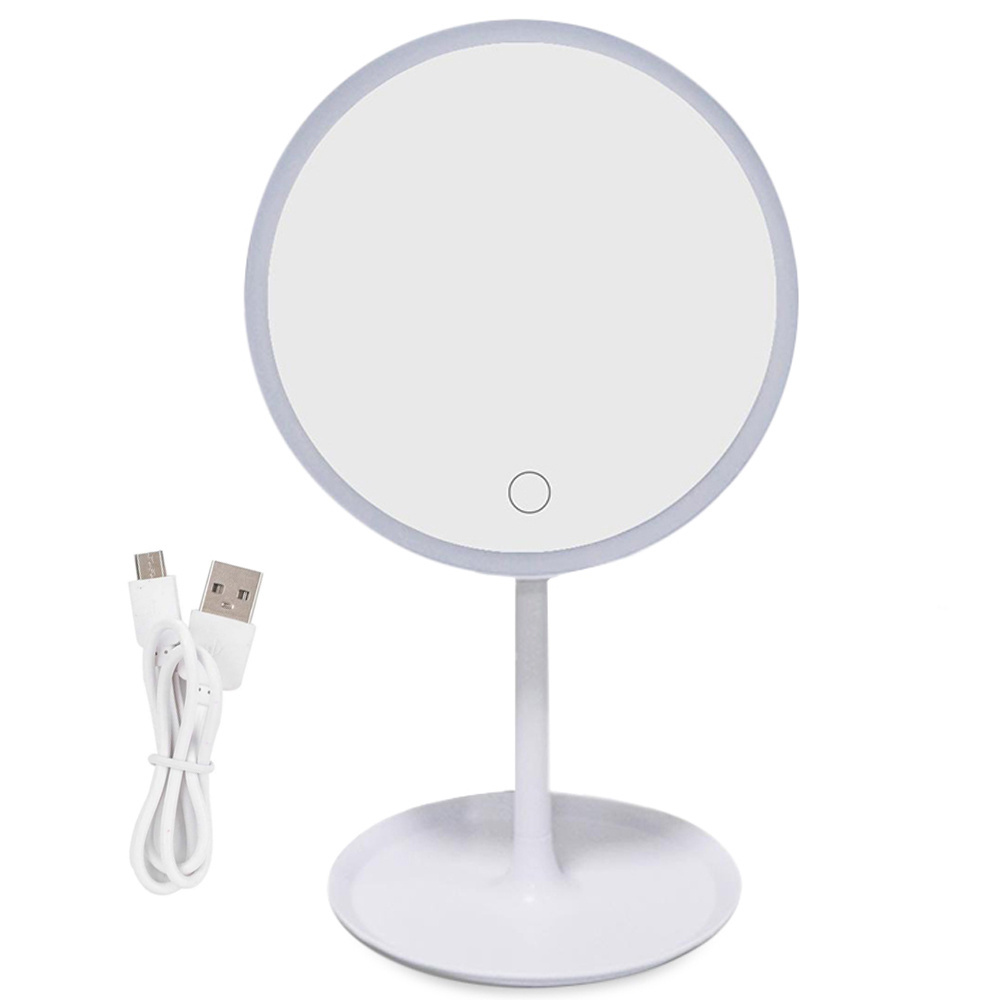 Kosmetinis veidrodis su led apšvietimu, 18 cm