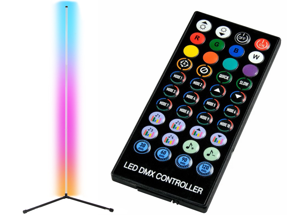 Kampinė led grindų lempa rgb su programėle 150 cm 2