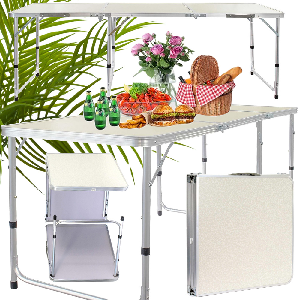 Sulankstomas turistinis stalas 180x60 cm