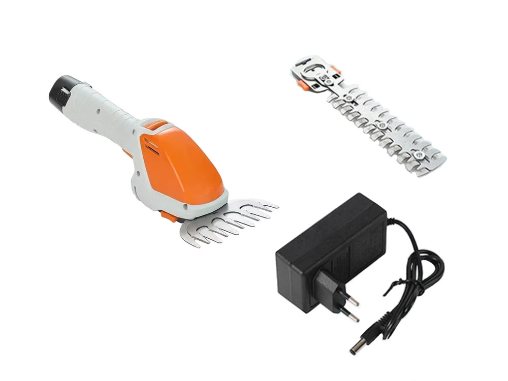 Akumuliatorinės žolės ir krūmų žirklės sl-0121, 12v, 2w1