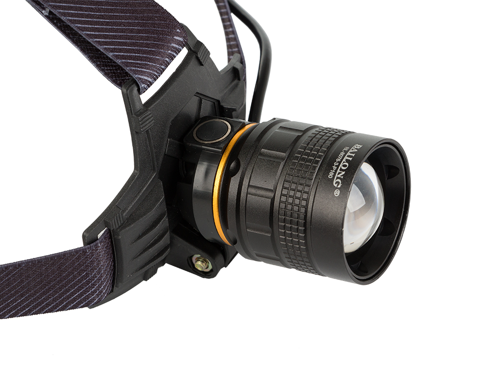 Žibintuvėlis ant galvos bailong 8076-3 su cree xhp160
