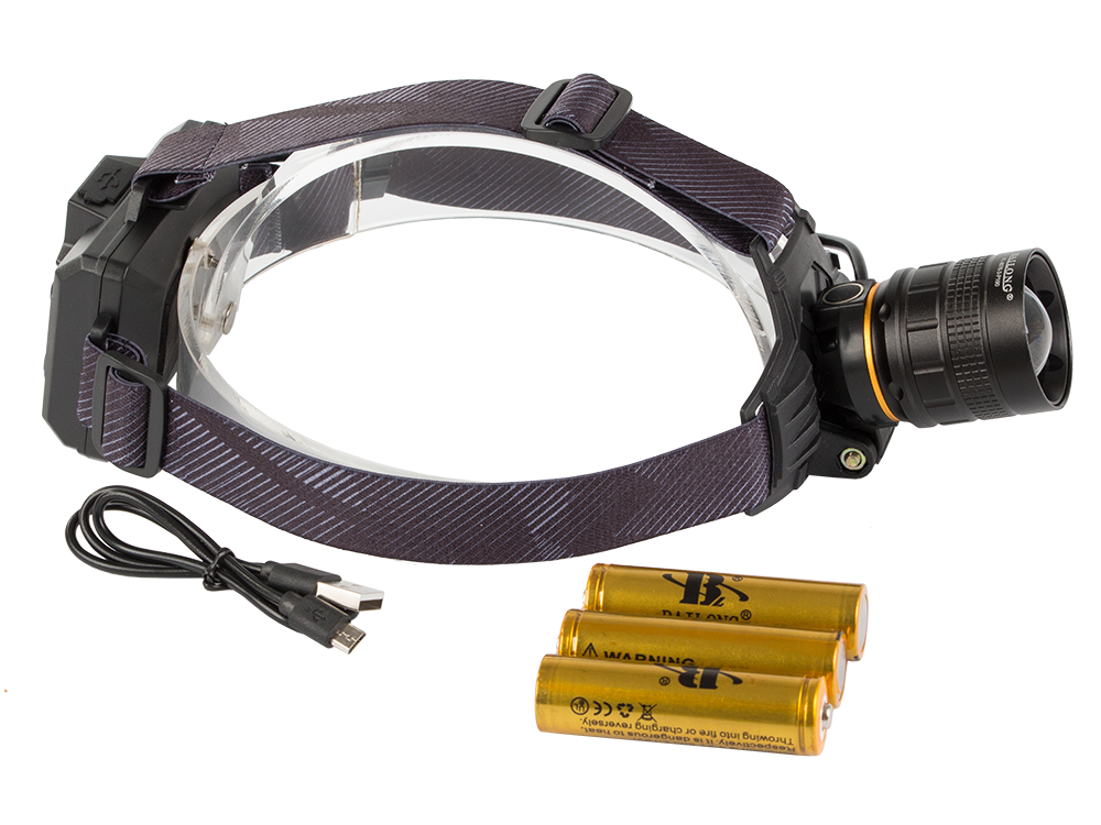 Žibintuvėlis ant galvos bailong 8076-3 su cree xhp160