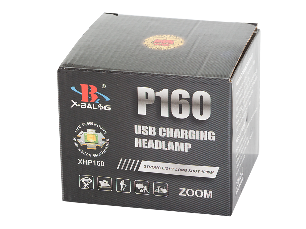 Žibintuvėlis ant galvos bailong 8076-3 su cree xhp160