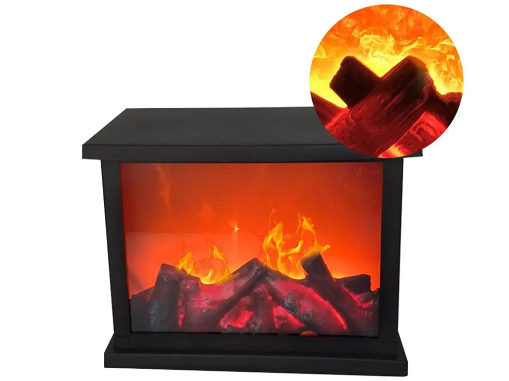 Dirbtinis židinys su led liepsna, 25x17x13 cm