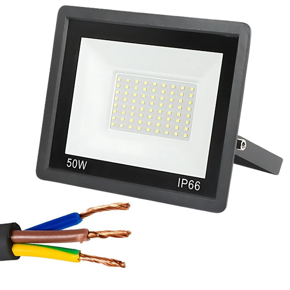 Led lauko šviestuvas 50w 6000k ip66