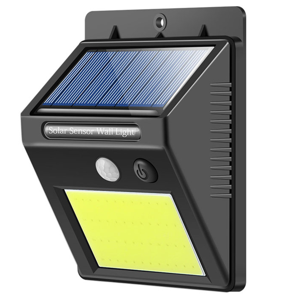 Saulės šviestuvas su 48 led ir judesio jutikliu