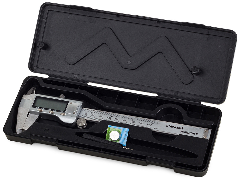 Elektroninis matuoklis iš nerūdijančio plieno 150 mm