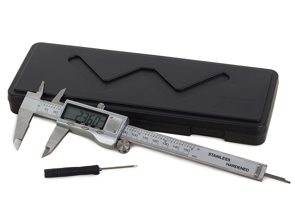 Elektroninis matuoklis iš nerūdijančio plieno 150 mm