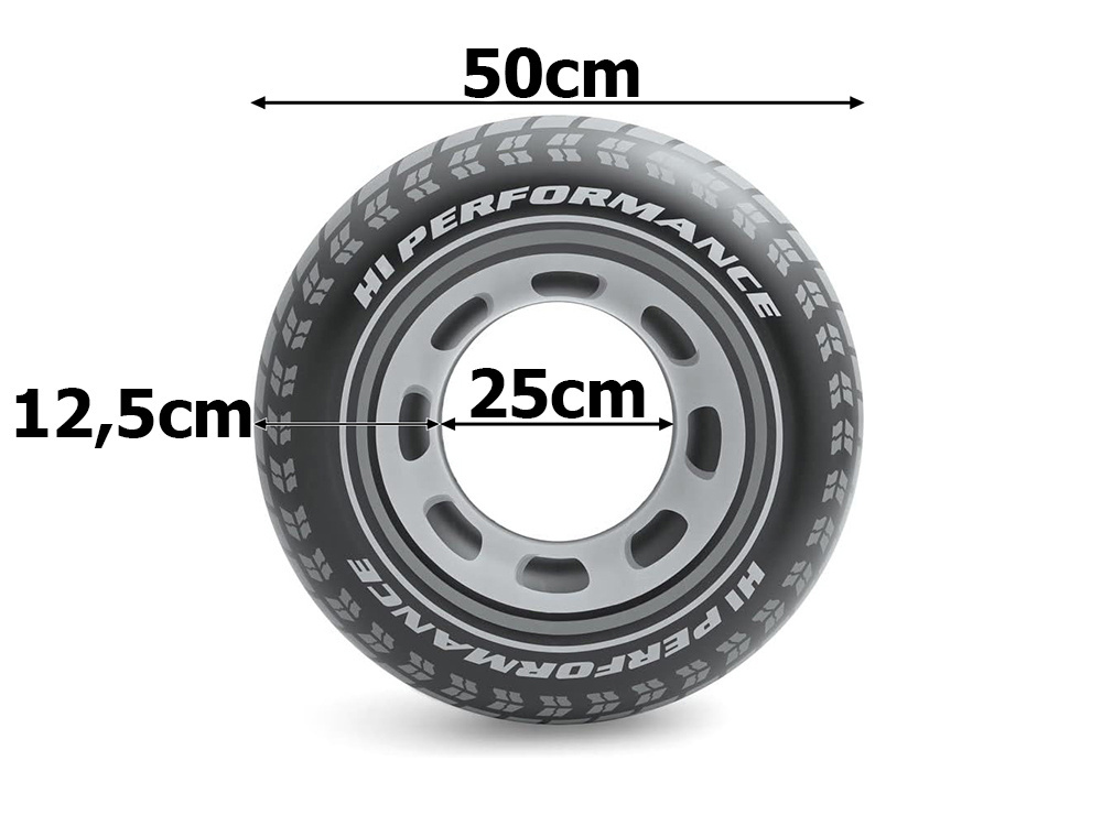 Vaikiškas pripučiamas plaukimo ratas, 50 cm