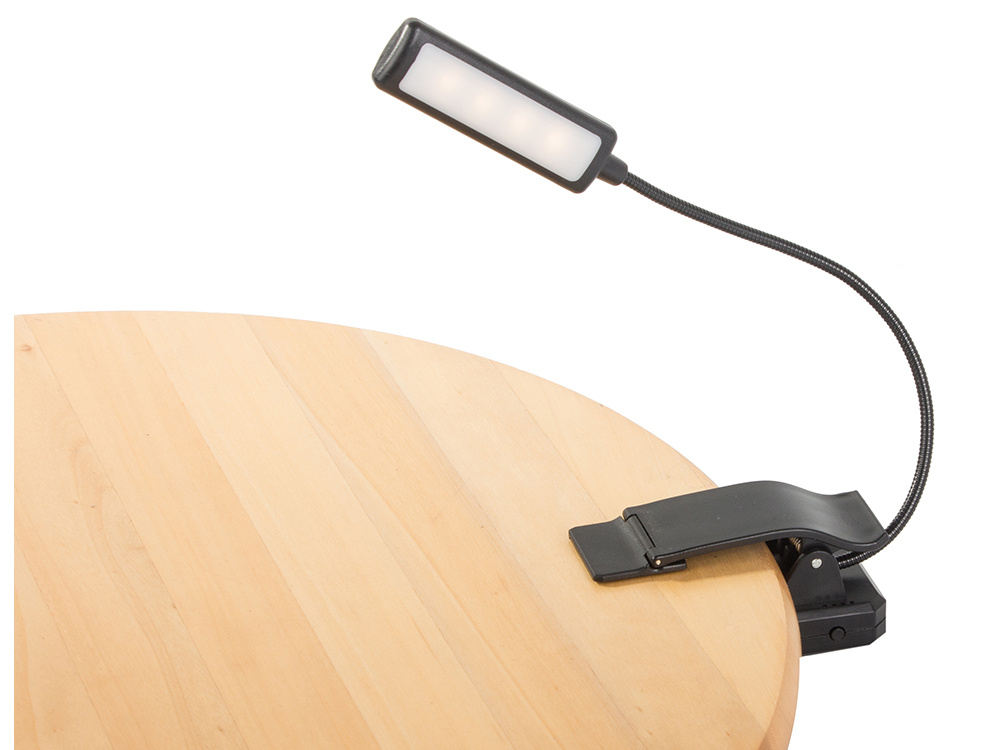 Skaitymo lempa su klipsu 9 led, 3 šviesos režimai