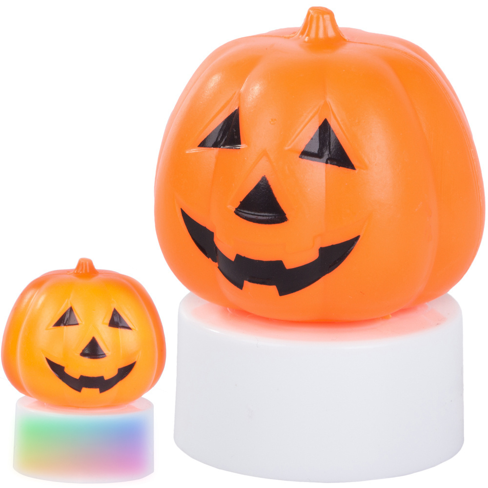 Led moliūgo formos lempa halloween dekoracija