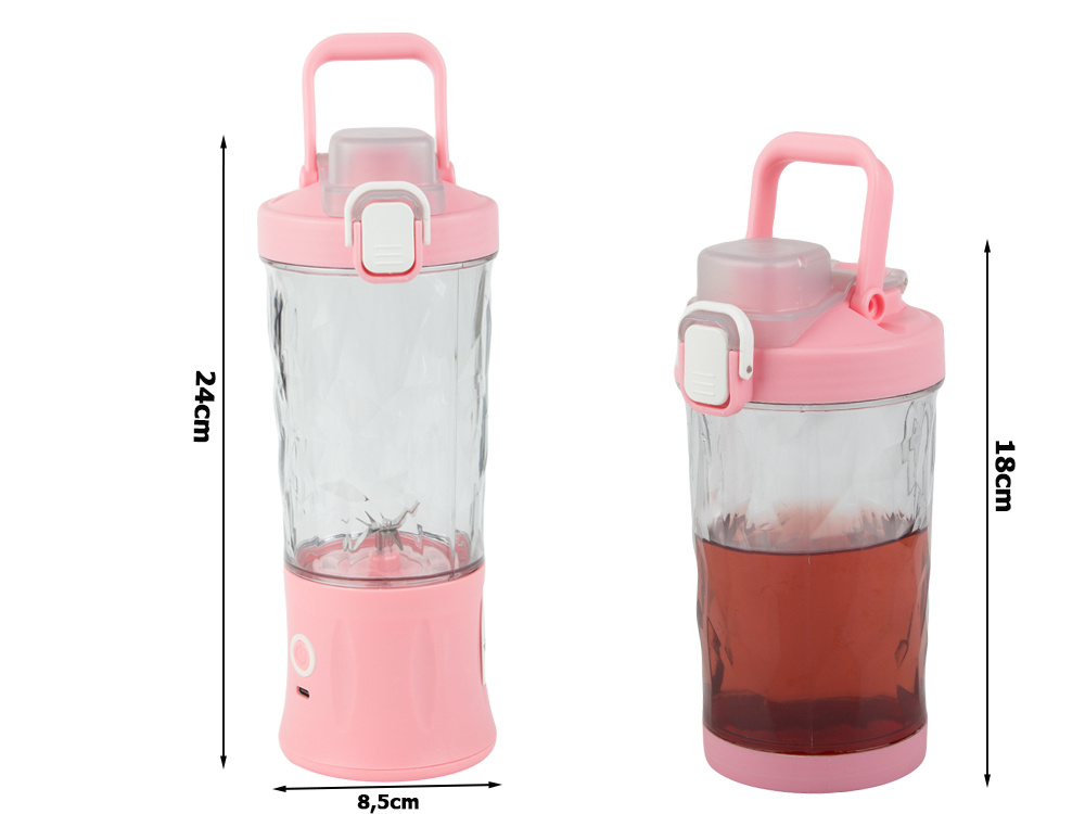 Nešiojamas usb trintuvas su akumuliatoriumi, 600 ml, 60-70w