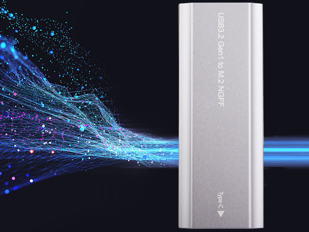 Disko adapterio dėklas m.2 sata ngff usb 3.1