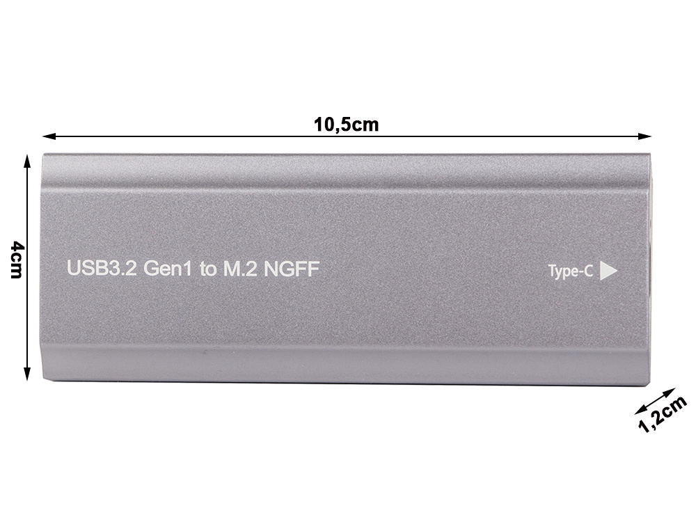 Disko adapterio dėklas m.2 sata ngff usb 3.1