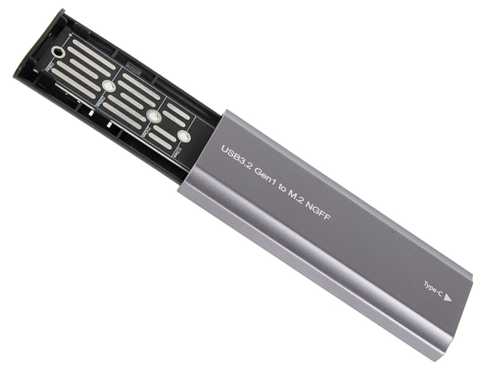 Disko adapterio dėklas m.2 sata ngff usb 3.1